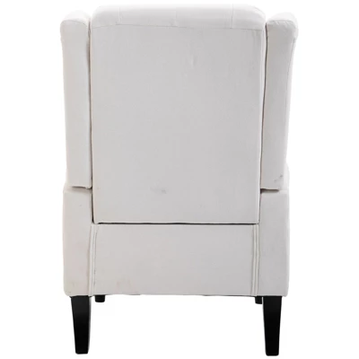 HOMCOM Button-Tufted Accent Chair With High Wingback, Rounded Cushioned Armrests And Thick Padded Seat - Image 6