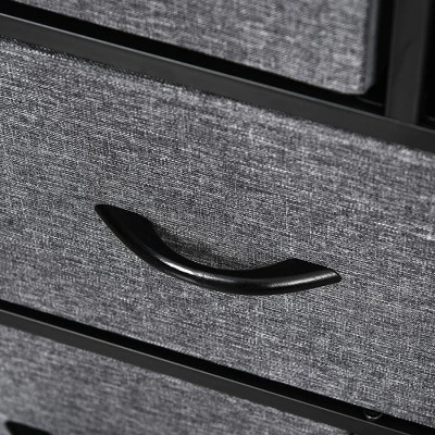 HOMCOM 8-Drawer Dresser, 3-Tier Fabric Chest Of Drawers, Storage Tower Organizer Unit With Steel Frame For Bedroom, Hallway - Image 4