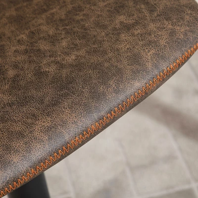 HOMCOM Adjustable Bar Stools Set Of 2, Swivel Bar Height Chairs Barstools Padded With Back For Kitchen, Counter, And Home Bar - Image 4