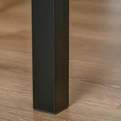 HOMCOM Rustic Country Wood Top 3 Piece Kitchen Table Dining Set With 2 Matching Chairs & Versatile Design For Small Space - Image 7