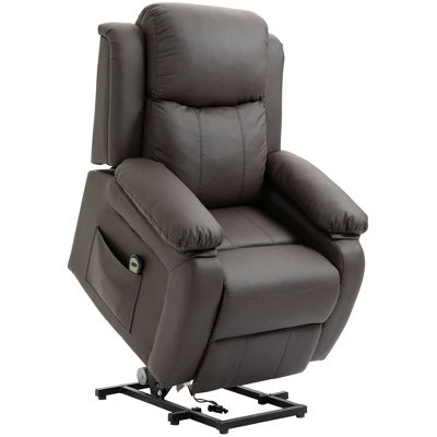 HOMCOM Living Room Power Lift Chair, PU Leather Electric Recliner Sofa Chair For Elderly With Remote Control - Image 7