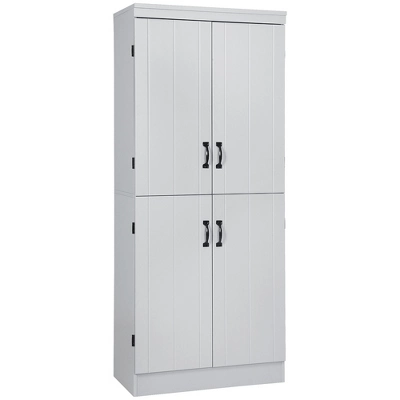 HOMCOM 70" 4-Door Kitchen Pantry, Freestanding Storage Cabinet, 6-tier Cupboard With Adjustable Shelves For Living Room - Image 7