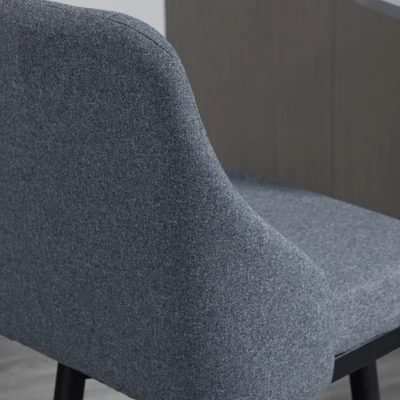 HOMCOM Extra Tall Bar Stools Set Of 2, Modern 360° Swivel Barstools, Dining Room Chairs With Steel Legs And Footrest - Image 5