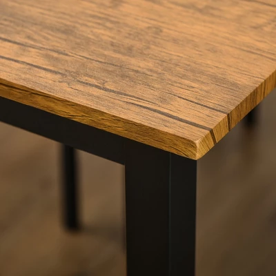 HOMCOM 5 Piece Modern Industrial Dining Table And Chairs Set For Small Space, Kitchen, Dining Room - Image 4